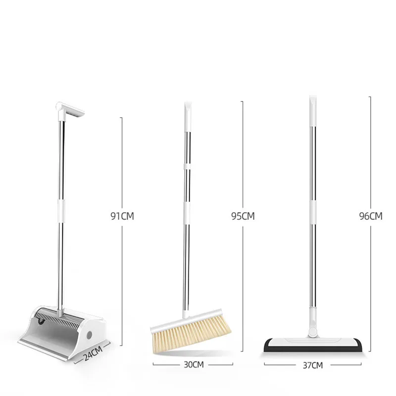 Magic Broom and Dustpan Set Household Soft Hair Floor Cleaning Brooms Non-Slip Magnetic Handle Windproof Crumb Collector | Дом и сад