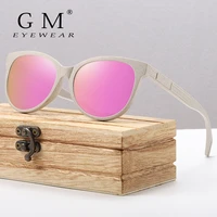 gm brand polarized new wood straw sunglasses can be decomposed into natural materials s7001