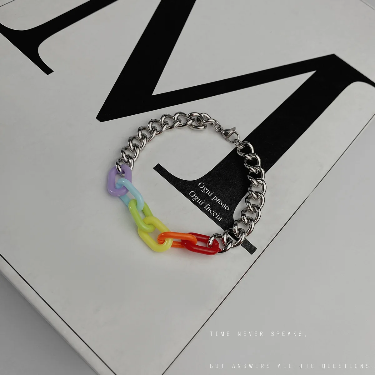 Браслет на запястье женский Sindlan серебристый нержавеющая сталь 1 шт. в стиле панк