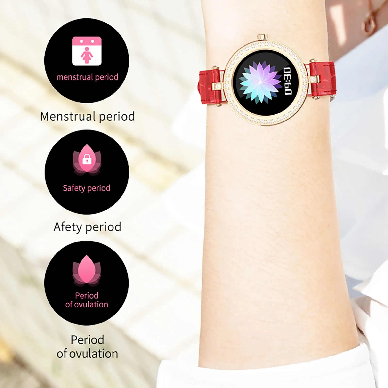 

HIPERDEAL(HIPERDEAL) Smart Watch BLE 5.0 S28 Women's Blood Pressure Monitoring Bluetooth Sports Call Reminder Smart Watch 2020