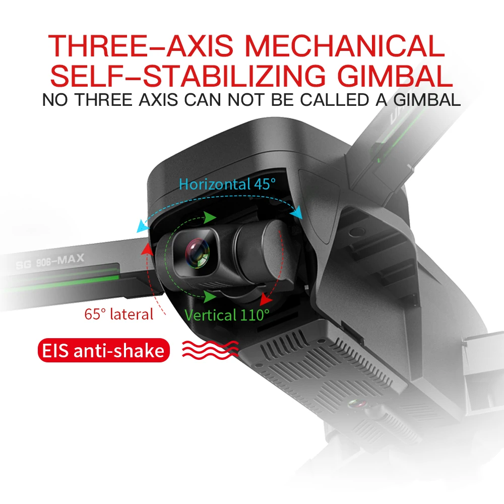 радиоуправляемый дрон sg906max 3 ос