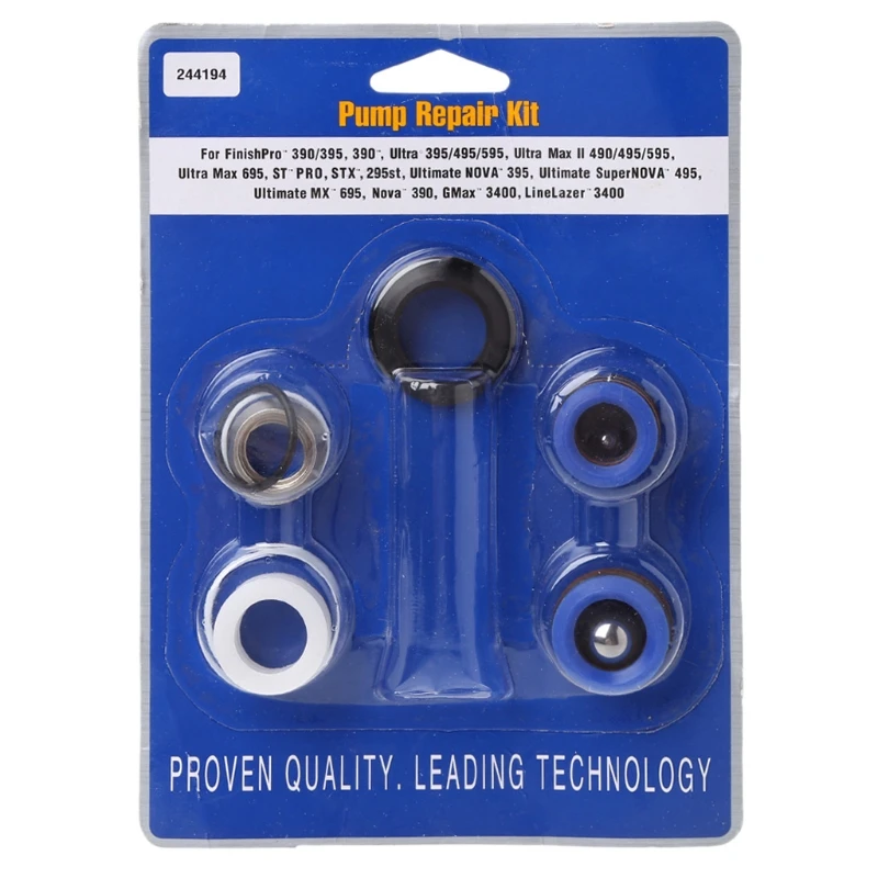 

Pump Repair Packing Kit 244194 Fit For Sprayer 390 395 490 495 595 Spay Tool