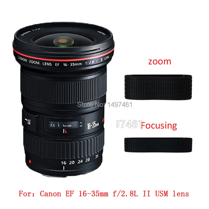 

New Zoom and Focus grip rubber ring repair parts For Canon EF 16-35mm f/2.8L II USM lens
