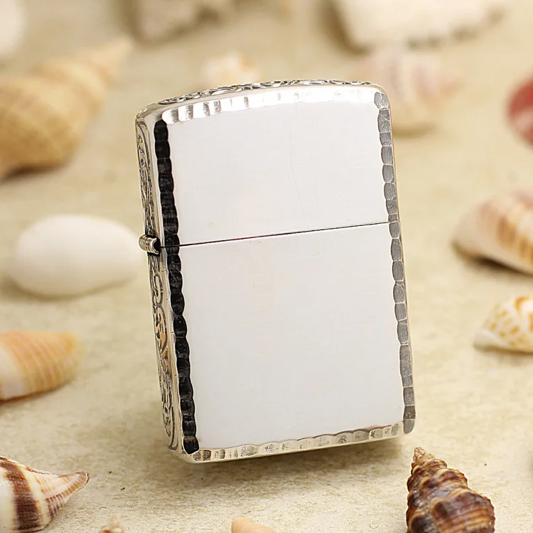 Оригинальная зажигалка Zippo медная ветрозащитная броня античный цветок