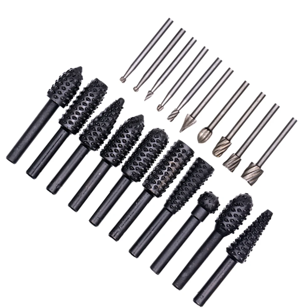 

20 штук Деревообработка Гравировка сверло борфрезы файлы Шлифовальные Полировочная насадка пирал винт метрики композитный коснитесь сверл...