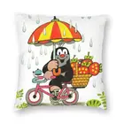 Чехол для диванной подушки с изображением Кротов из мультфильма Krtek, домашний декор, квадратная Маленькая подушка, 40x40, наволочка для гостиной