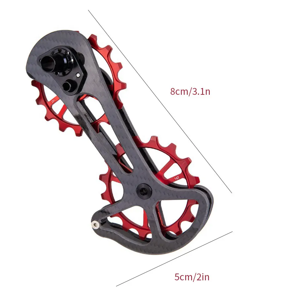 

Bike Guide Wheel Aluminum Alloy Bicycle Rear Derailleur Jockey Wheel High Efficien 8800RD Pulley Guide Wheel Bike Accessories