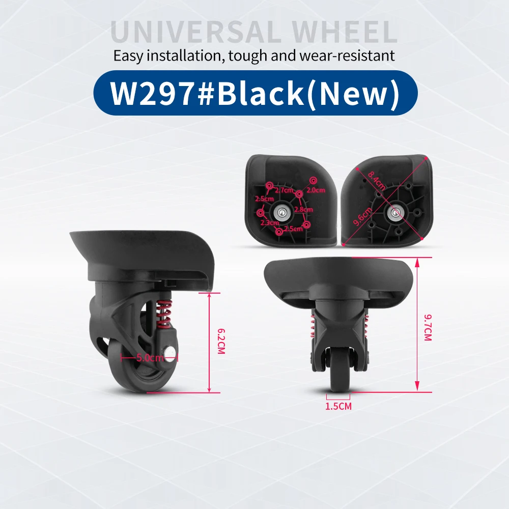 TANGYIPIN W297 Trolley suitcase wheels luggage customs box replace accessories rollers high-quality durable universal wheel