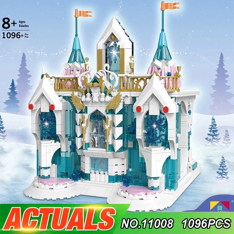 

MOULD KING 11008 The MOC ICE Magic Castle Model Building Blocks Bricks Kits Educational Toy Christmas Gifts