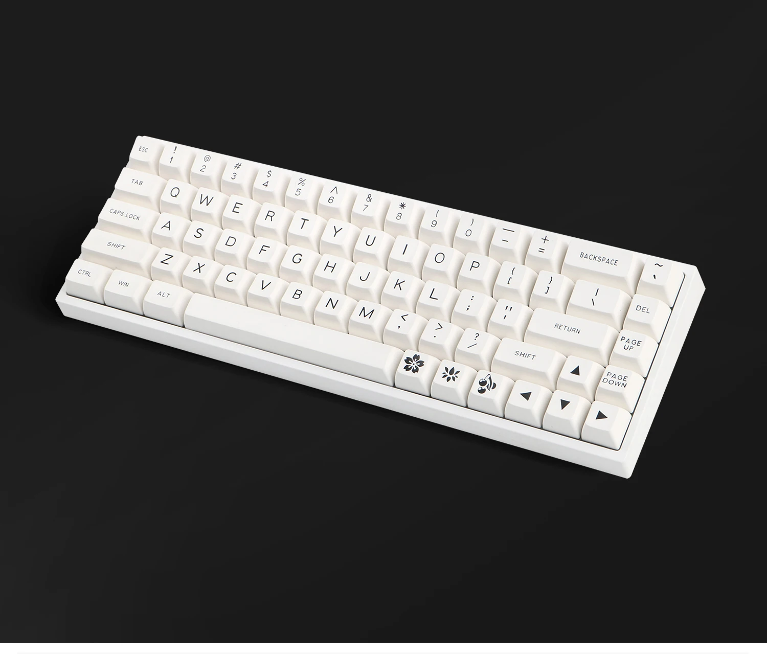 Maxkey SA колпачки для клавиш белые двухцветные 129 клавиши ABS подходит большинства