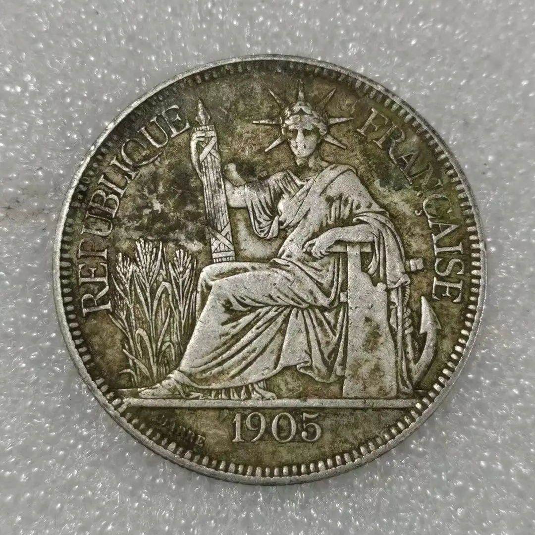 Free shipping Aliexpress France Vintage Original Real Silver Coin Medal Album Collectibles Coins Frances Money Christmas Gift