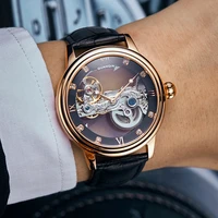 guanqin original double tourbillon top luxury mens watch automatic embedded movement watch mens luminous waterproof watch 2020