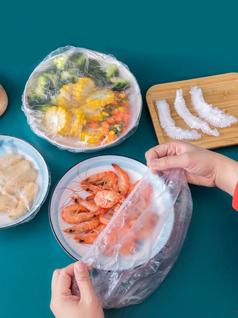 100 шт. многоразовые прочные крышки для хранения пищевых продуктов мисок