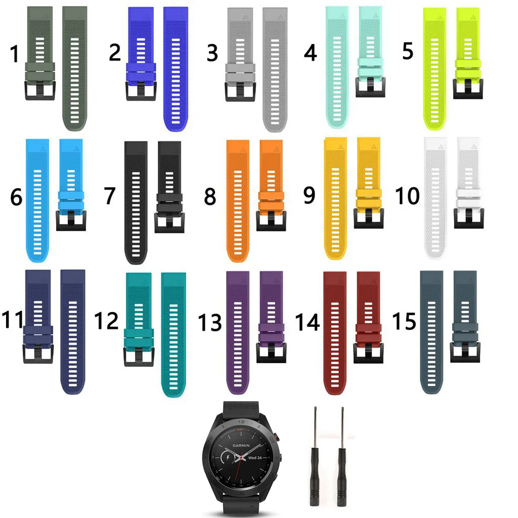 

Силиконовый быстросъемный легко устанавливаемый ремешок 22 мм для Garmin маховик S60, сменный ремешок