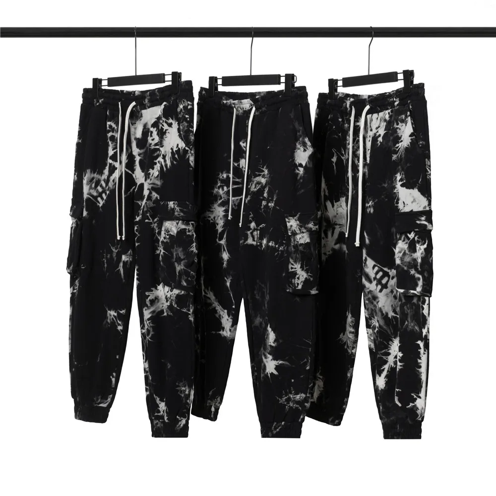 2020 Для мужчин s Повседневное спортивные Штаны тай дай карманы свободного покроя