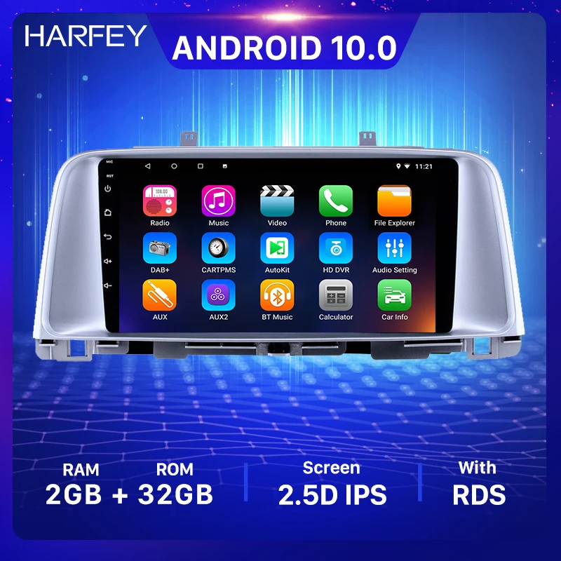 Harfey 9 дюймов Android 10 0 Автомобильный GPS радио для Kia K5 2015 2016 2017 с поддержкой bluetooth Carplay