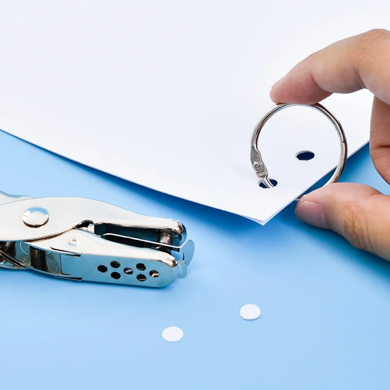 Дырокол для бумаги ручной дырокол с одним отверстием скрапбукинга 1 шт. 8 страниц