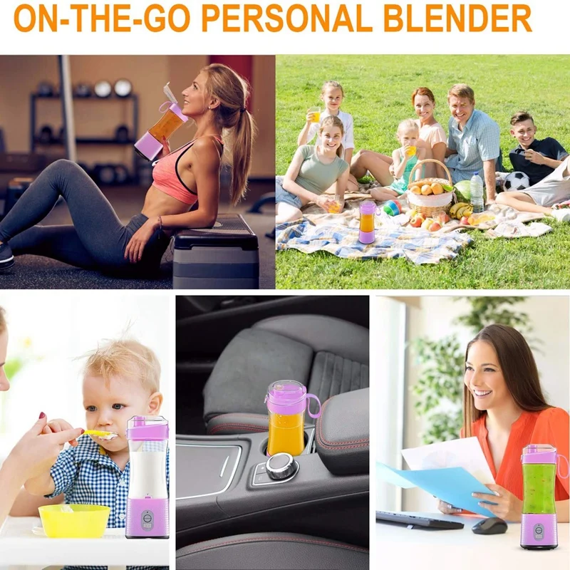

Electric Fruit Juicer Blender Portable USB Personal BabyFood Milk Smoothie Maker Mixer Cup for Home Travel Office