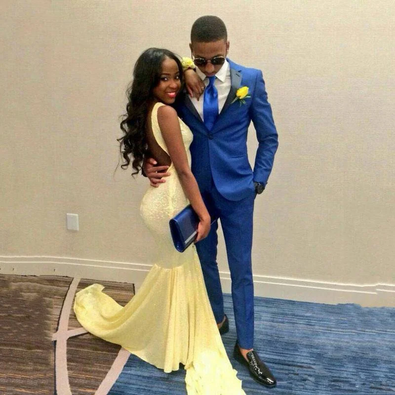 Синие смокинги для жениха Мужской наряд свадебных костюмов мужской костюм