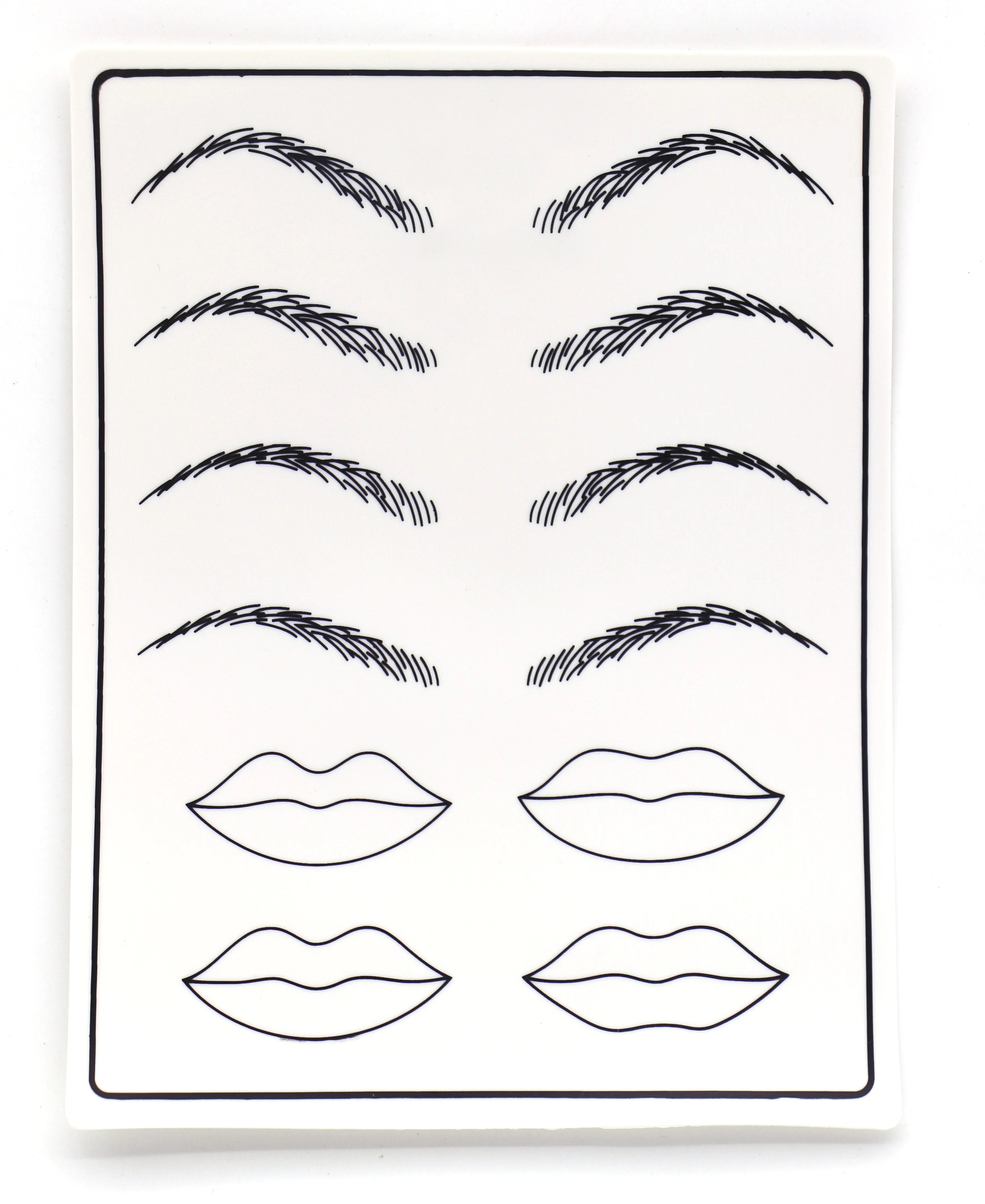 

5Pcs / Pack Eyebrow Lip Tattoo Practice Fake Skin Flexible For Beignners Starters Permanent Makeup Cosmetics Individual Package