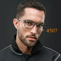 no screw square pure titanium glasses frame men eyewear male classic optical prescription eyeglasses frames gafas oculos 4507