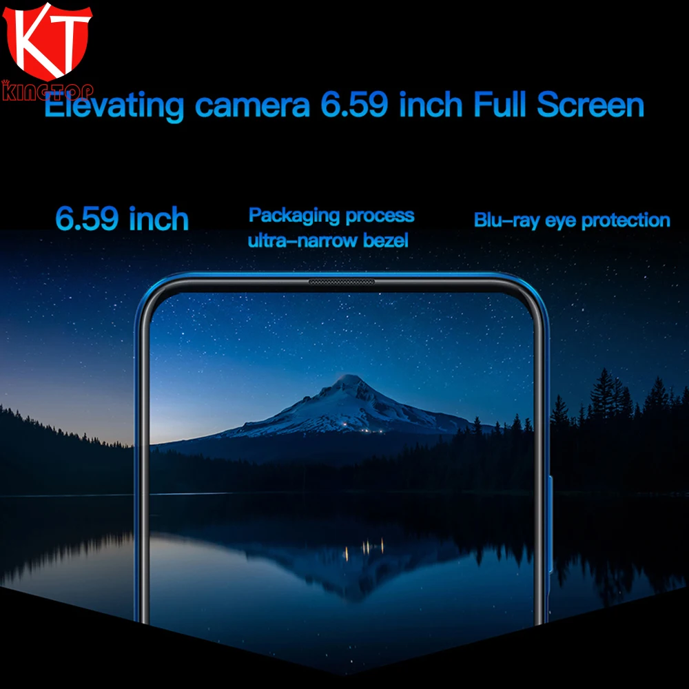 Оригинальный мобильный телефон Honor 9X 4 ГБ 64 Kirin 810 четыре ядра 6 59 дюймов подъемная