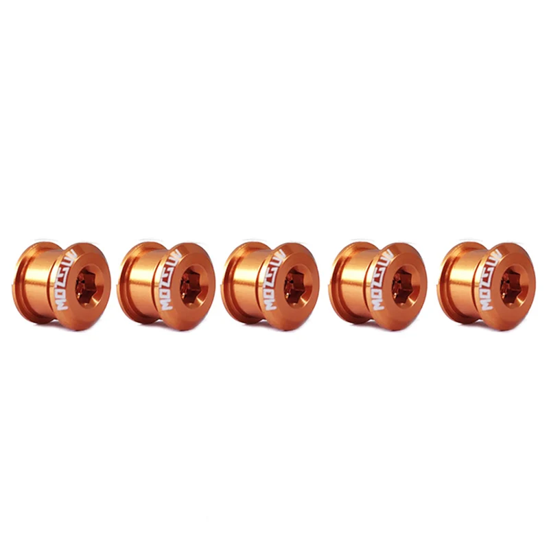 

5PCS Chainring Bolts DIY Part Single Disc MTB Road Bike Bicycle Chainring Bolts Screws 4.9mm / 6.4mm Optional Size