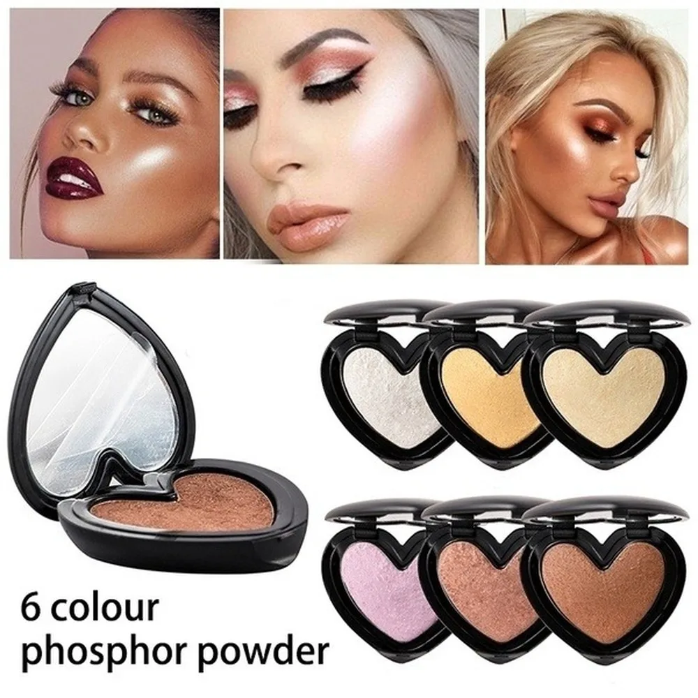 Золотой хайлайтер палитра Luminador контур лица свечение макияж бронзовая пудра