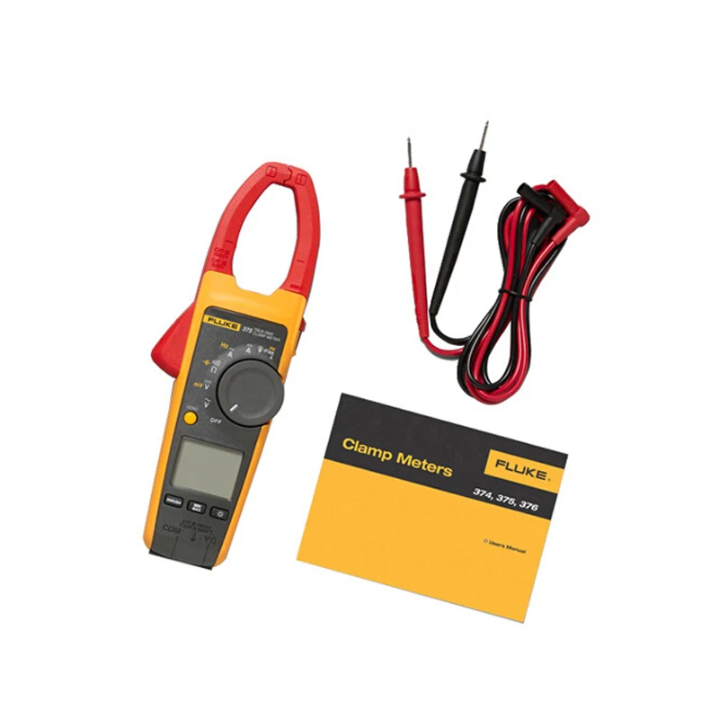100% оригинал Fluke 376 FC True RMS 1000A AC/DC клещи с IFlex 2500A AC NIST-отслеживаемым сертификатом