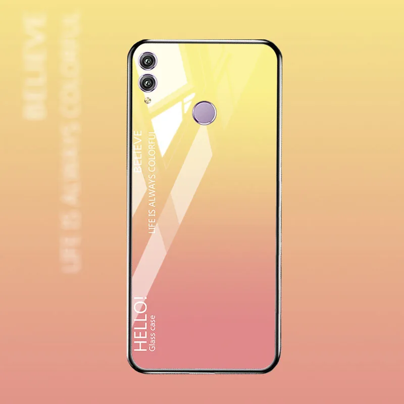 M058 Honor 8X чехол для huawei Honor 20 10i 8A 7C 7A 10 8 9 Lite 8C 9x Max Play чехол s Закаленное Стекло для huawei P20 P30 Lite Pro крышка - Цвет: M058