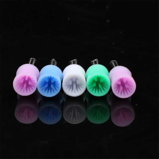 Colorful 10pcs 10 шт. Стоматологическая Полировочная чашка Стоматологическая гибочная машина полировальная щетка полировальная чашка полировка зубов полировка полости рта стоматологические лабораторные инструменты - Цвет: Colorful 10pcs