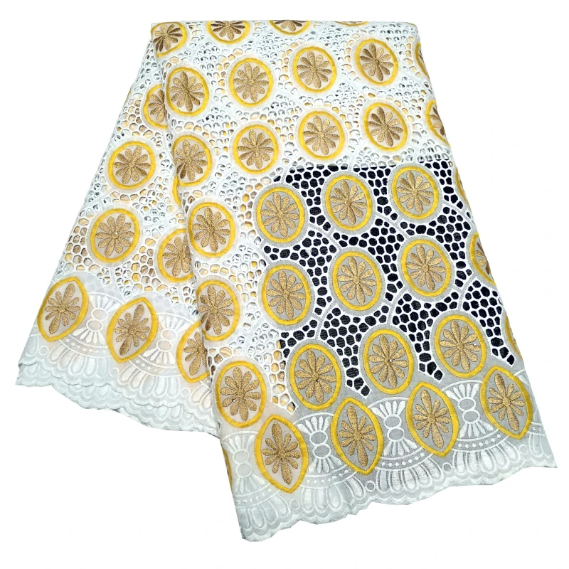 

100% Cotton Material Swiss Voile Lace in Switzerland African Lace Fabric High Quality Embroidery
