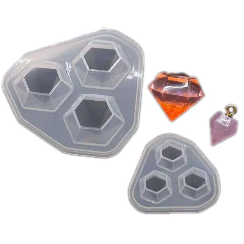 

Diy Diamond Mould Silicone Mould for Ornaments and Pendants Epoxy Mould-set