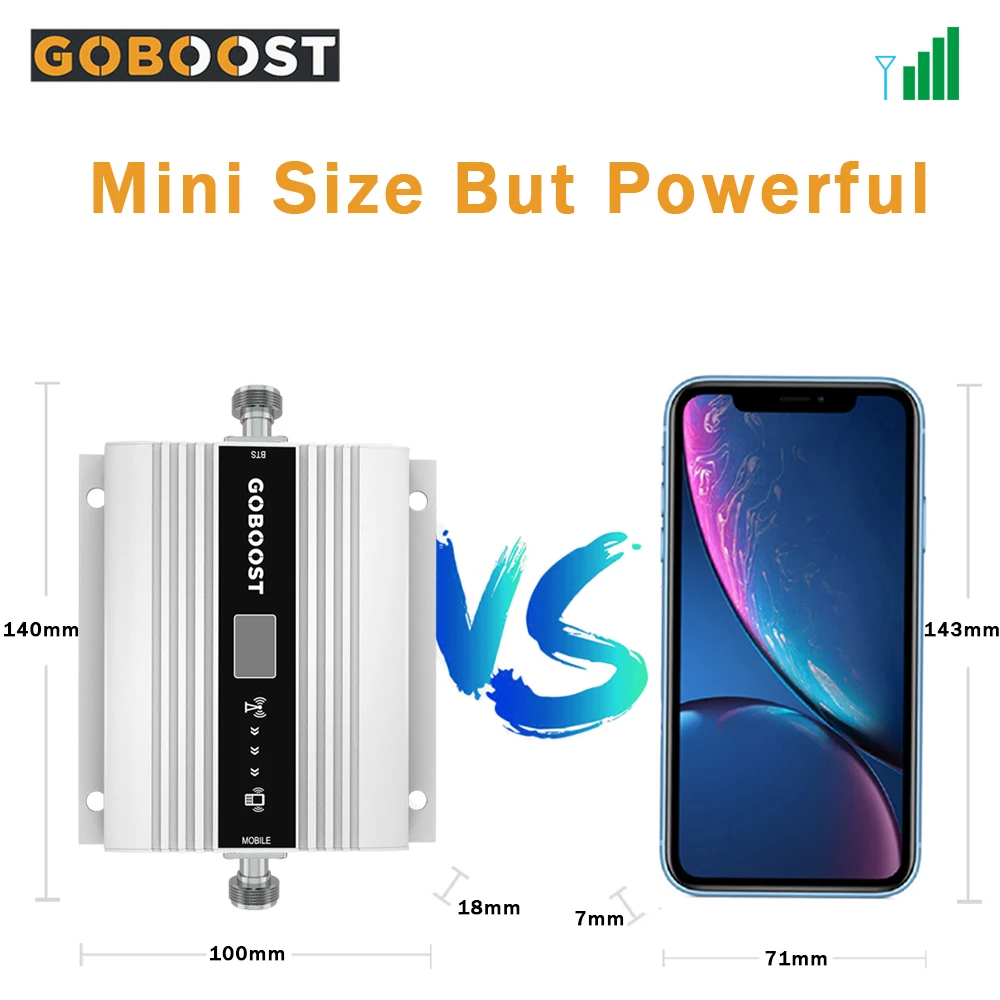 Усилитель сигнала GOBOOST DCS 1800 ретранслятор 4G мобильный сотовый усилитель LTE /DCS МГц