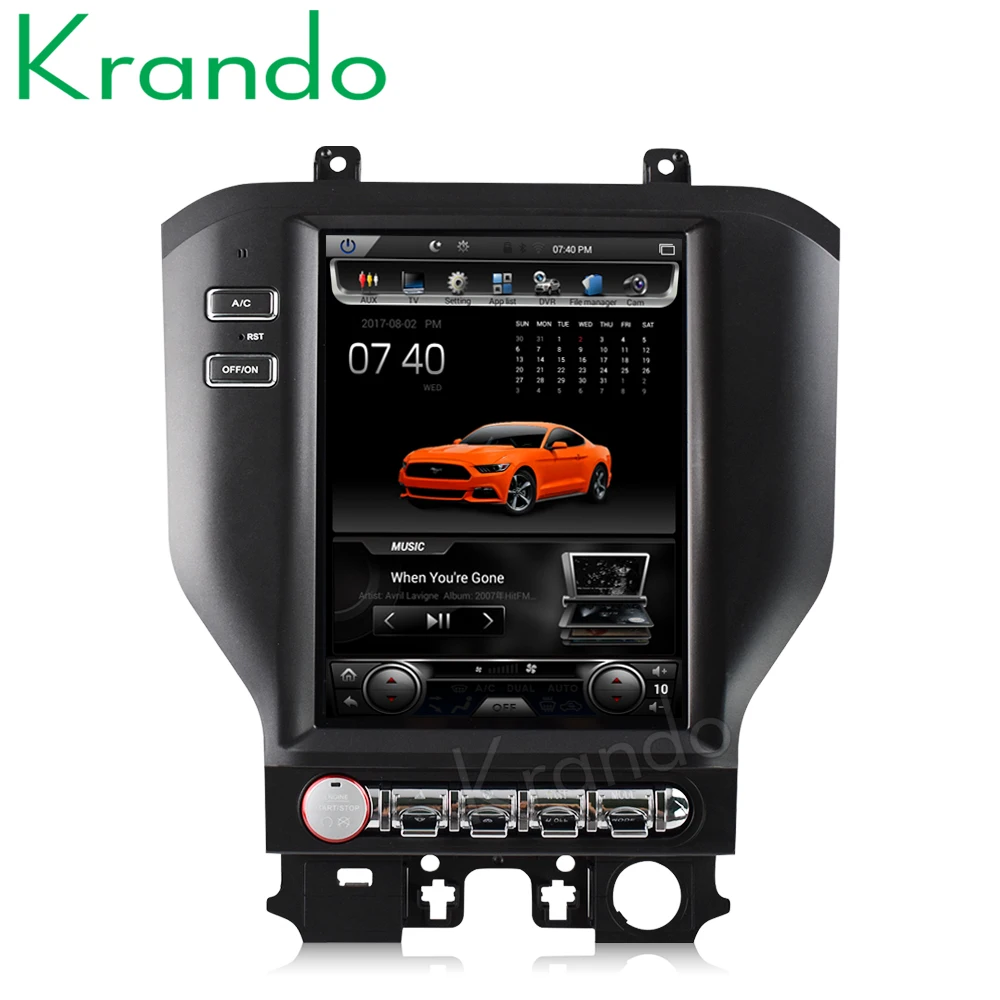 Автомобильный мультимедийный плеер Krando Android 9 0 10 4 дюйма с вертикальным экраном