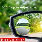 Зеркало для слепых зон автомобиля, круглое, широкоугольное, регулируемое, выпуклое, 360, 1-2 шт.