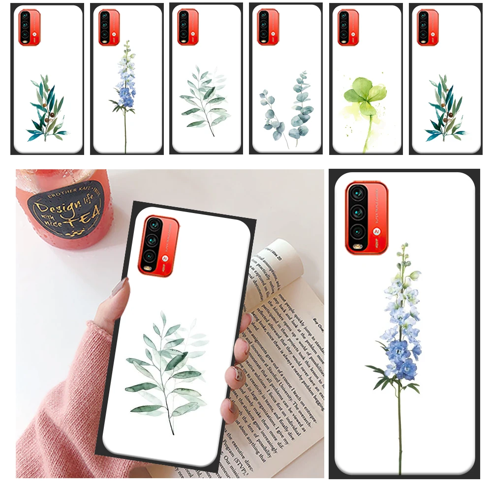 

Plants Phone Case For Xiaomi Redmi K40 K30 Pro Plus K20 Pro Redmi K40 Pro Note 9 9S 9T Pro MAX 5G Coque Carcasa Funda