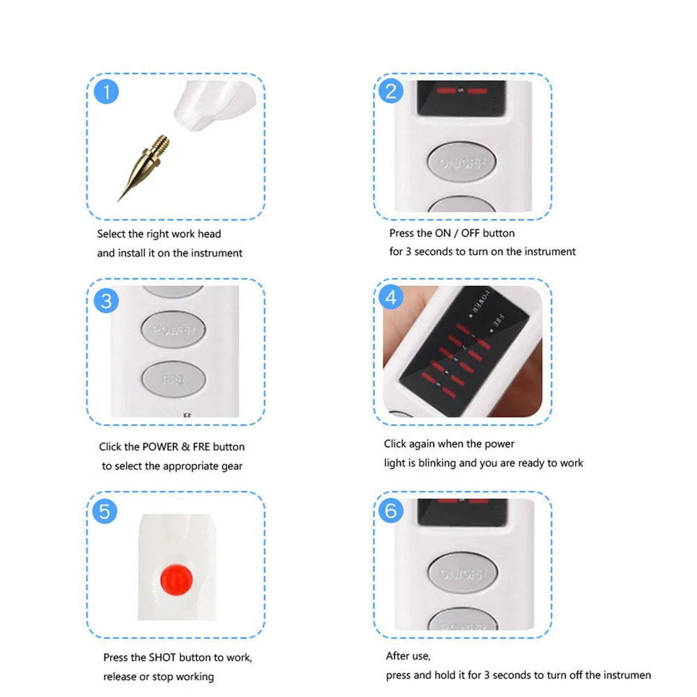 

Professional Mole Removal Dark Spot Remover Machine Electric Plasma Pen Facial Beauty Instrument Blackhead Remover Freckle Pen