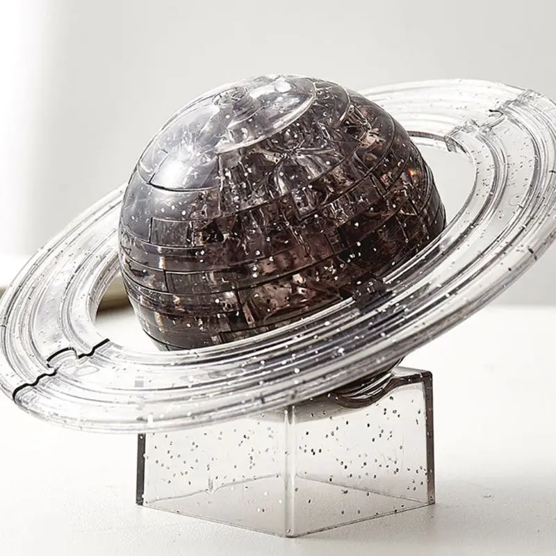 

3D Crystal Saturn Planet Puzzle Home Table Decoration Intellective Learning Toy