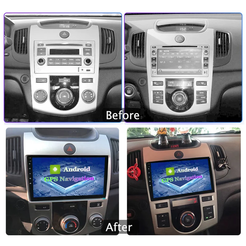 Популярный Автомобильный мультимедийный плеер для Kia Forte 09-14 GPS Bluetooth музыка