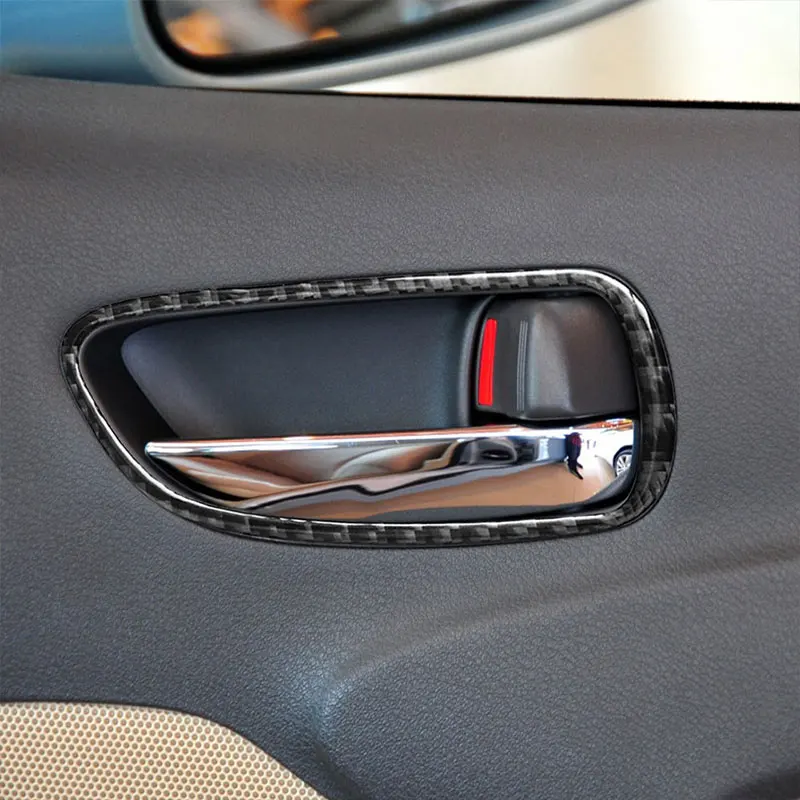 

Car Styling Carbon Fiber Front Door Handle Frame Cover Trim For LEXUS IS250 300 350 2006-2012 Car Accessories Car Stickers
