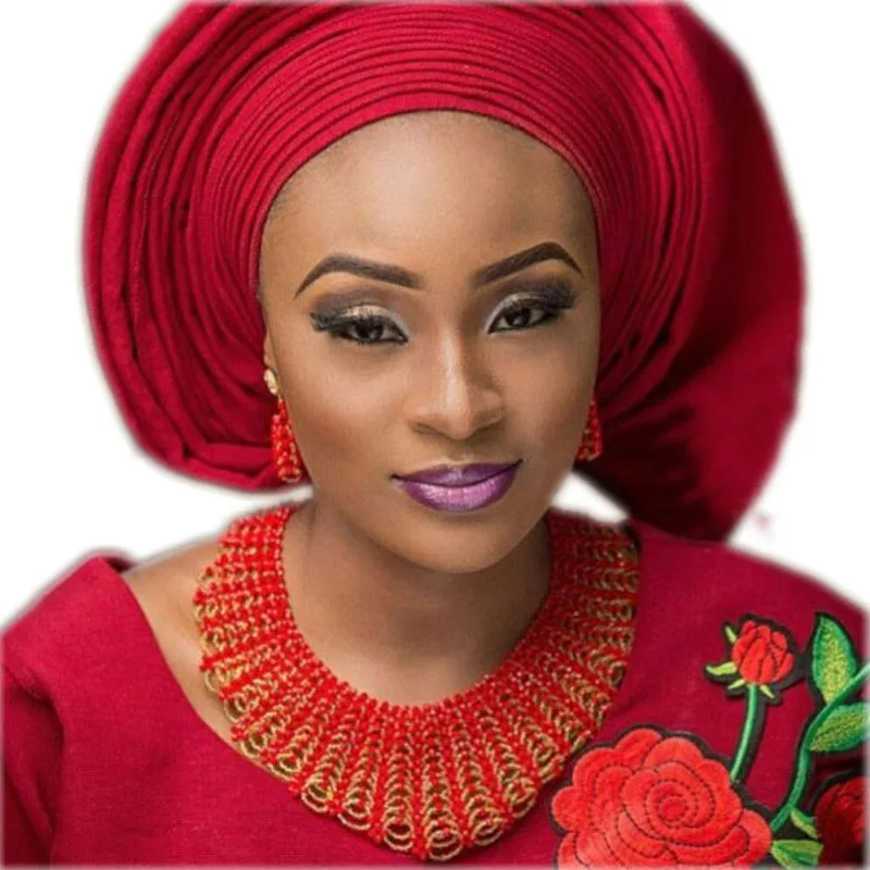 

Dudo Dubai Jewelry Sets Gold and Red For Women Nigerian Wedding African Jewelry Set Crystal Handmade Jewellery Set 2019 Fashion