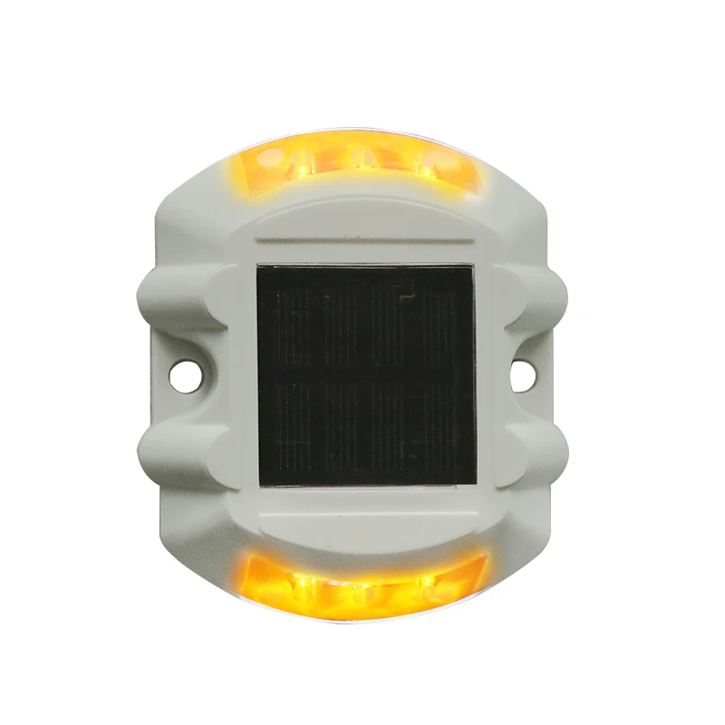 

Steady Mode White Plastic Housing Pathway Driveway Deck Dock Light Solar Road Stud Marker