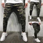 Джинсы-карго мужские, в стиле милитари, однотонные, узкие, в стиле хип-хоп, с несколькими карманами