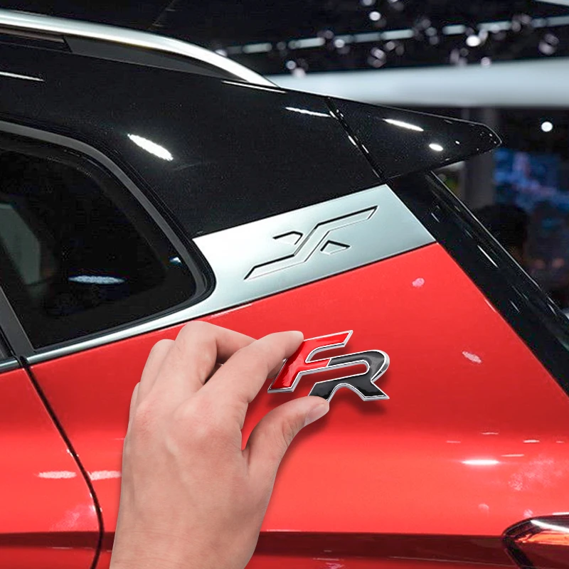 

Car accessories 3D FR logo sticker front grille metal badge modification for SEAT- Minimo Ibiza LEON Alhambra Exeo Toledo Ateca
