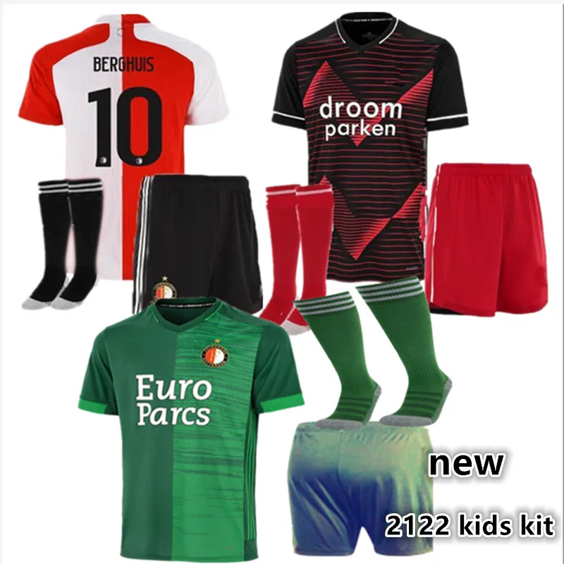 Новый комплект для детей 2021 2022 FeyenoordES рубашка V.PERSIE BERGHUIS VILHENA JORGENSEN Larsson 2020 21 22