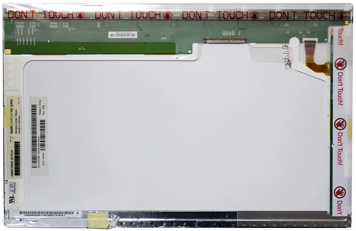 Матрица для ноутбука QD15TL04 Диагональ 15.4 1280x800 (WXGA) Quanta Глянцевая Ламповая (1