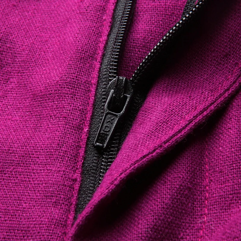 Весна 2020 новые красные льняные широкие брюки с подвеской женские драпированные