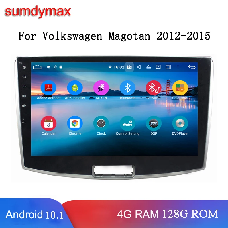 

Мультимедийный плеер на Android 10, автомобильный dvd-плеер с экраном 10,1 дюймов, gps, DSP, Wi-Fi, для Volkswagen magotan 2012-2015