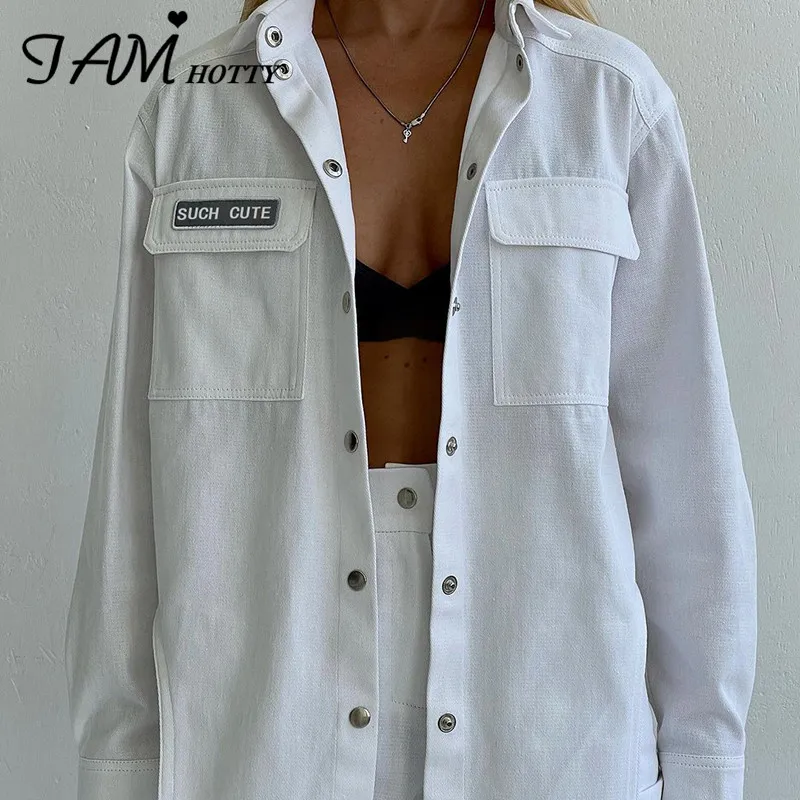 

Женская длинная куртка с карманами, повседневное пальто на пуговицах, однотонный кардиган оверсайз, верхняя одежда, стильная ветровка, осен...